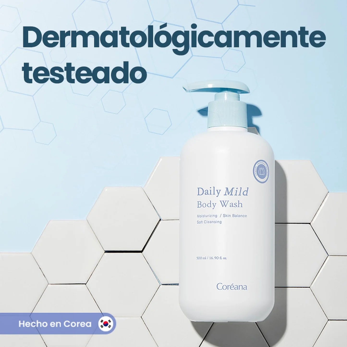 Gel Limpiador Corporal Suave Coréana 500ml AMPLEN