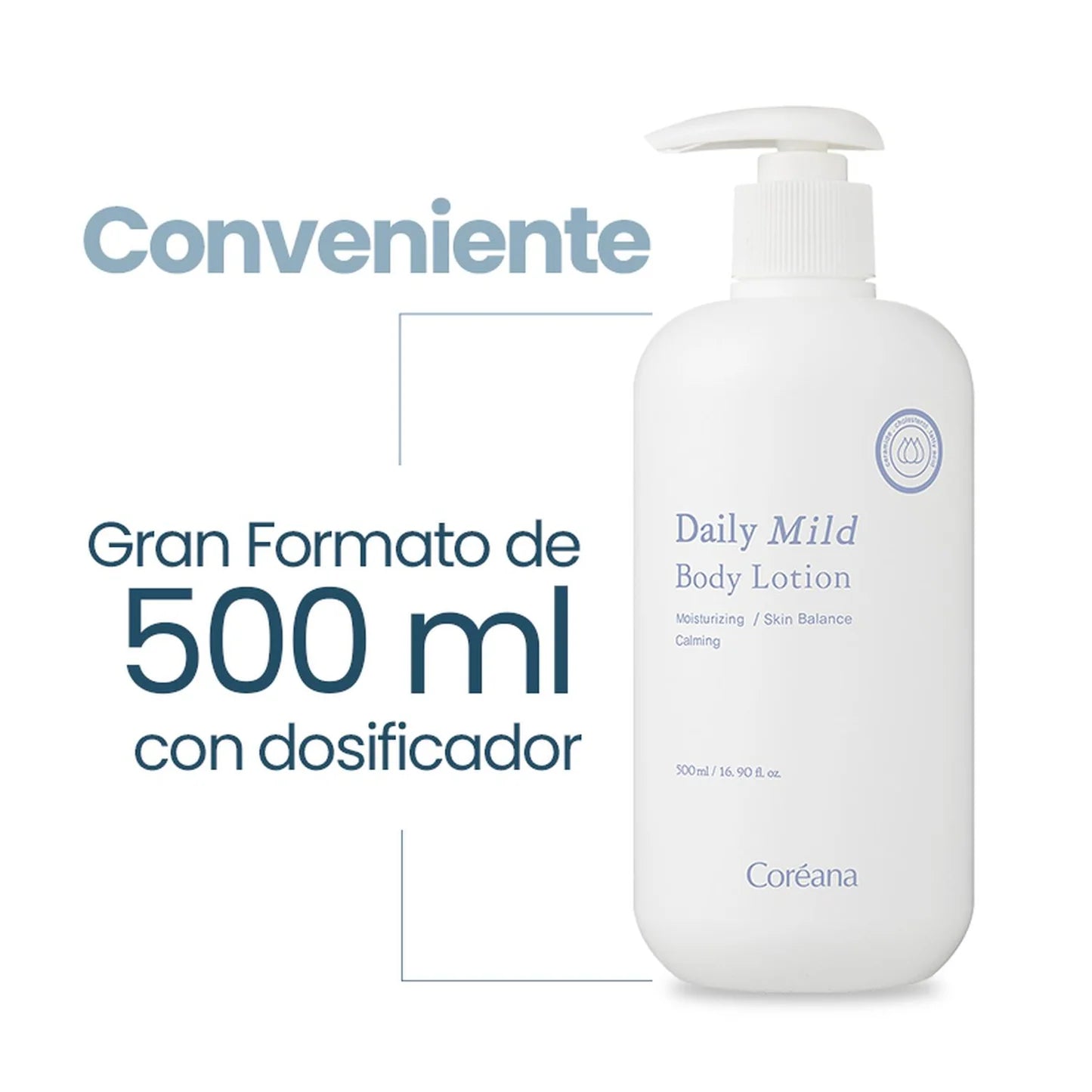 Loción hidratante suave de cuerpo Coréana 500ml AMPLEM