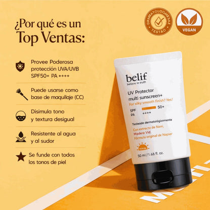 Protector Solar con Color Belif SPF50+ Multi Sunscreen 50 ml