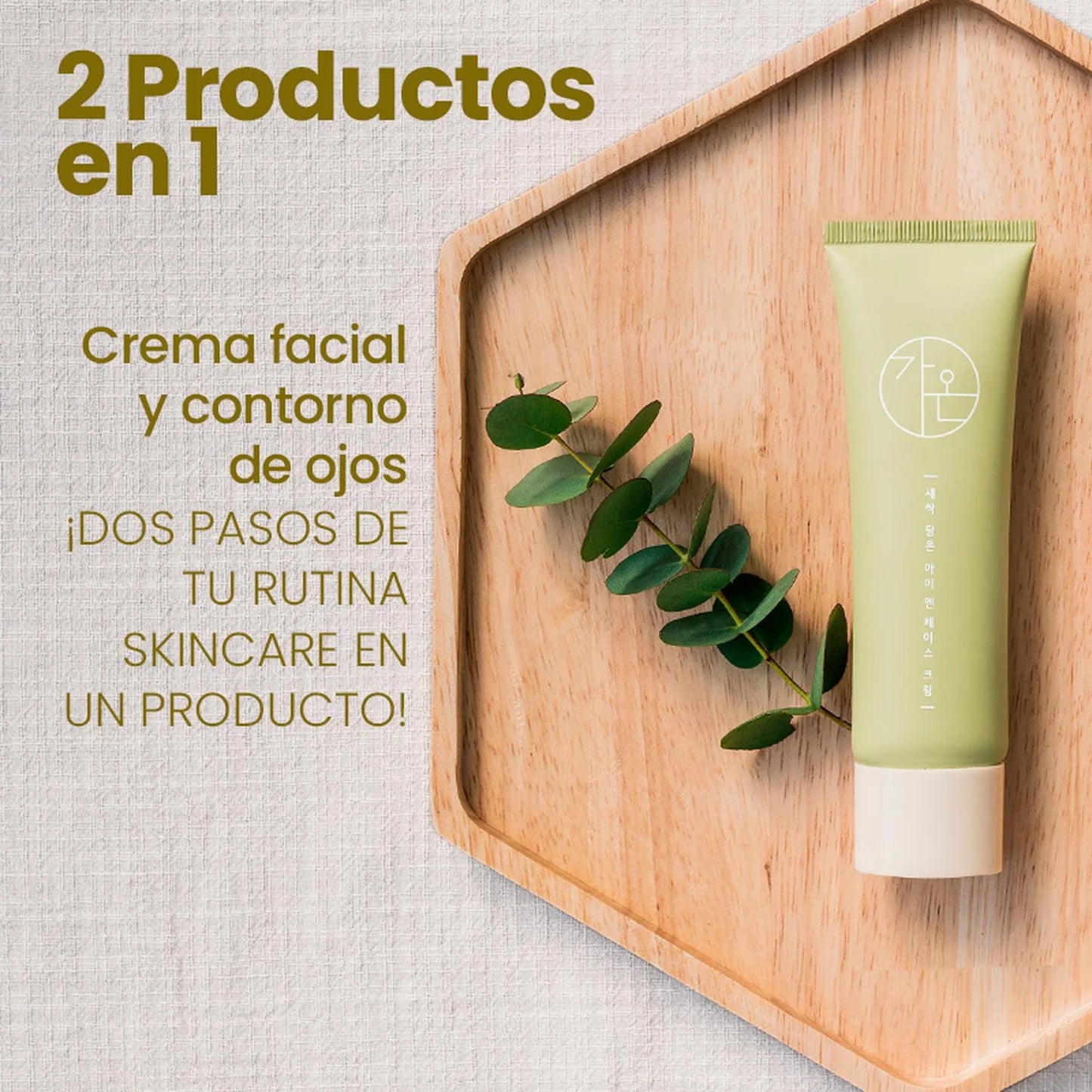 Crema Hidratante Antioxidante y Contorno de Ojos Vegana Gaon 50ml