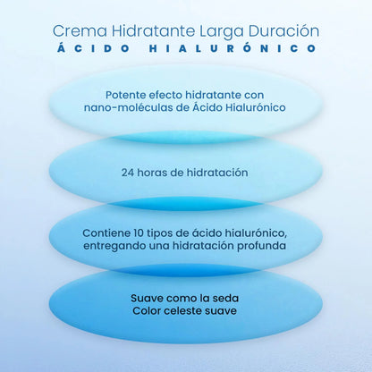 Crema Facial Hidratante Antiedad AMPLEN Ácido Hialurónico 60ml