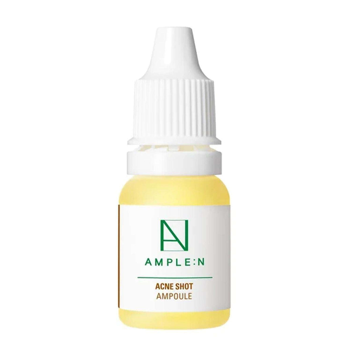 Información visual del mini sérum AMPLEN para imperfecciones.