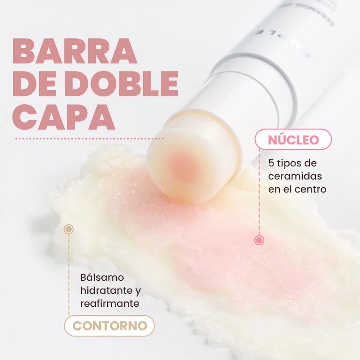 Bálsamo Hidratante y Reafirmante Ceramidas en Barra 10grs. AMPLEN