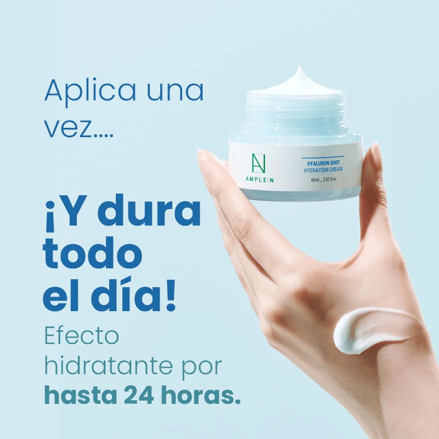 Crema Facial Hidratante Antiedad AMPLEN Ácido Hialurónico 60ml